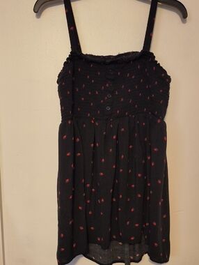 torrid Black Strawberry Tank Top